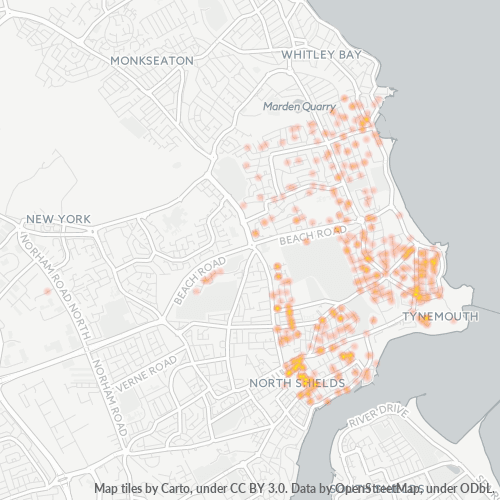 NE30 Business Density Heatmap