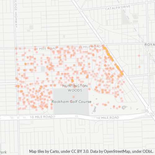 48070 Business Density Heatmap