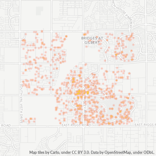 85298 Business Density Heatmap