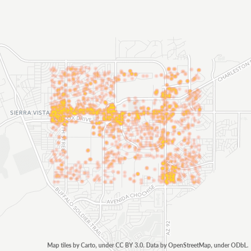 85635 Business Density Heatmap