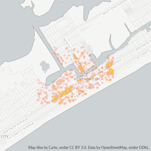 08406 Business Density Heatmap