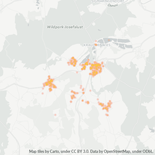 Heatmap für plz 72505
