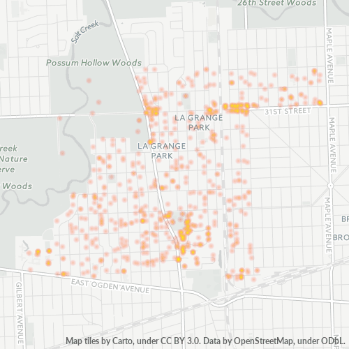 60526 Business Density Heatmap