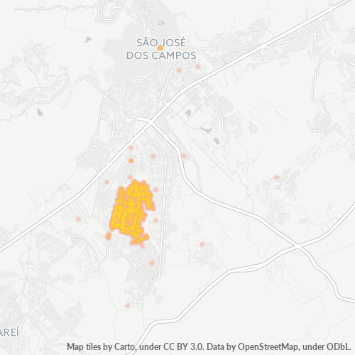 12236-000 Heatmap de Densidade da Empresa