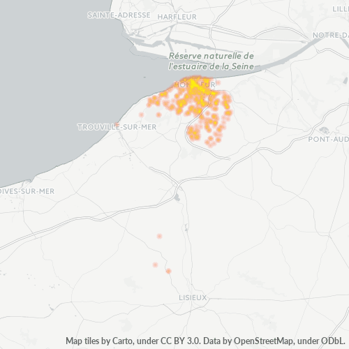 14600 Thermocarte de densité d'activité