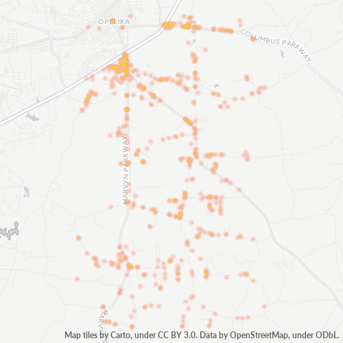 36804 Business Density Heatmap