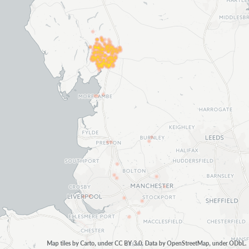 LA8 Business Density Heatmap