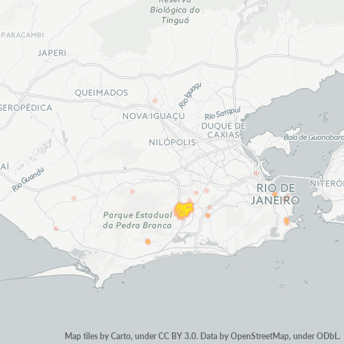22713-000 Mapa de calor de densidad empresarial