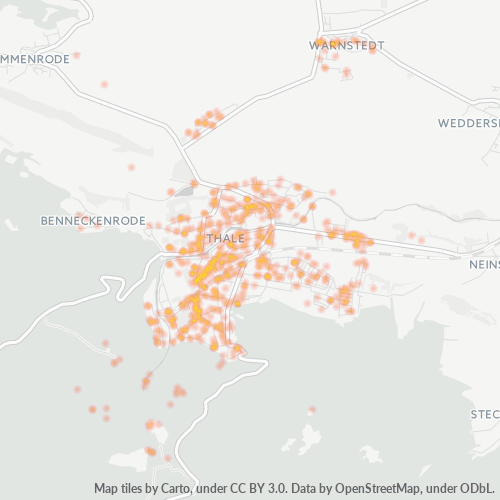 Heatmap für plz 06502