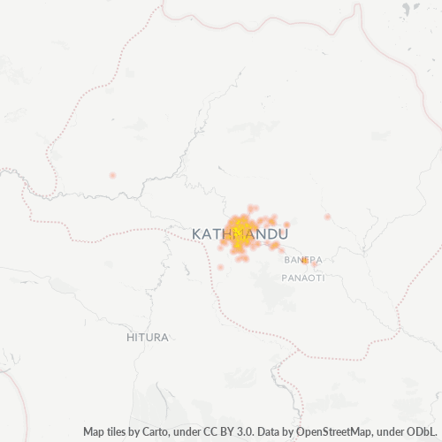 44601 Business Density Heatmap