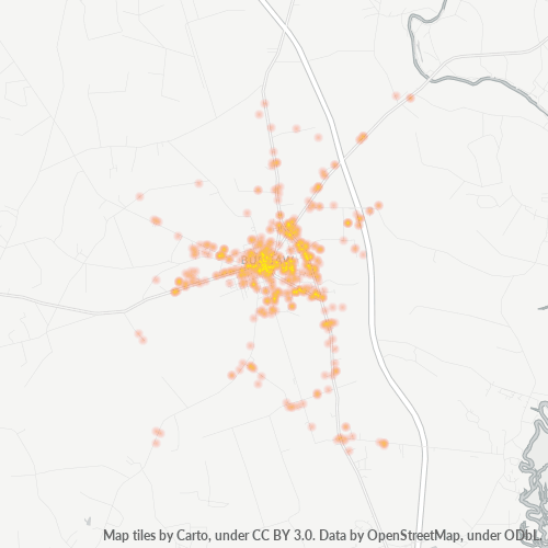 28425 Business Density Heatmap