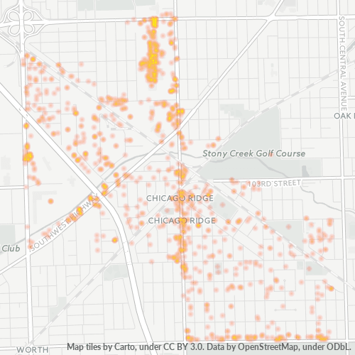 60415 Business Density Heatmap