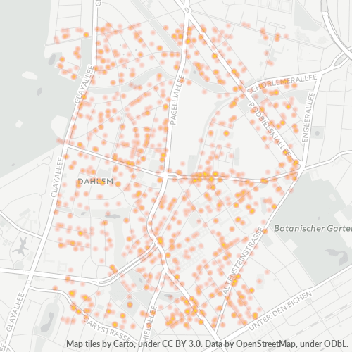 Heatmap für plz 14195