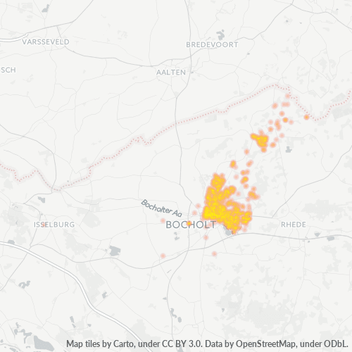 Heatmap für plz 46397