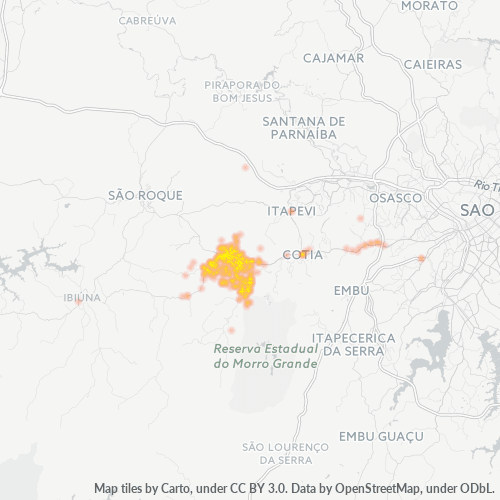 06730-000 Heatmap de Densidade da Empresa