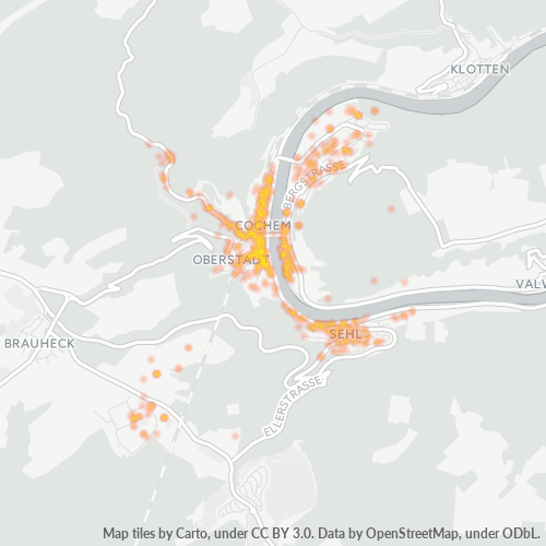 Heatmap für plz 56812