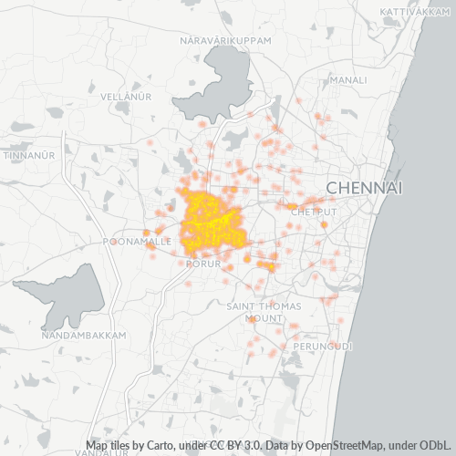 600095 Business Density Heatmap