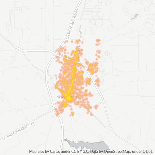 75165 Business Density Heatmap