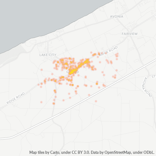 16417 Business Density Heatmap