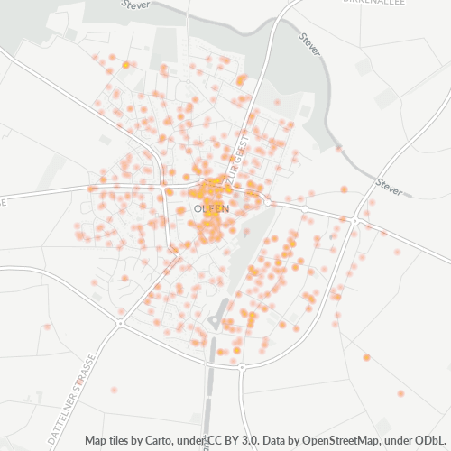 59399 Standortdichte-Heatmap