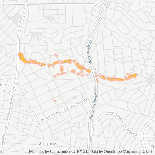 04142-000 Mapa de calor de densidad empresarial