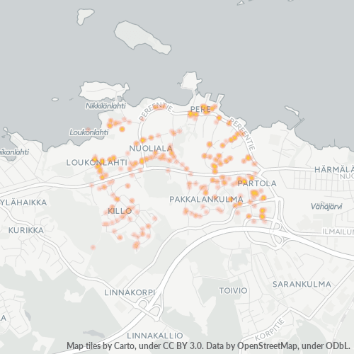 33950 Yritystiheys lämpökarttana