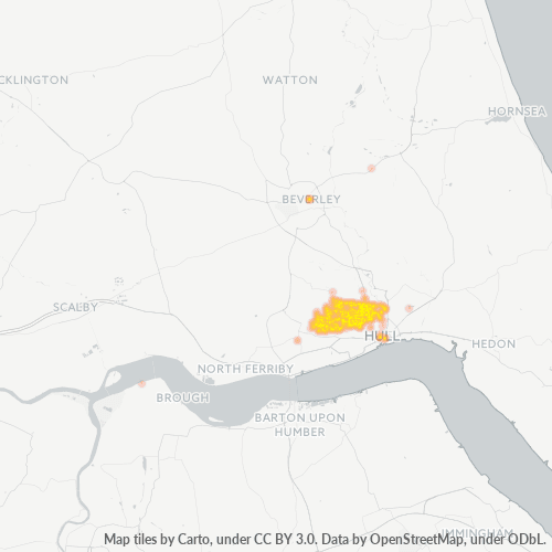 HU5 Business Density Heatmap
