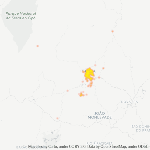 35900-000 Mapa de Calor de Empresas