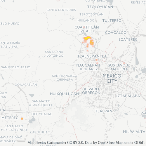 52919 Mapa de calor de densidad empresarial