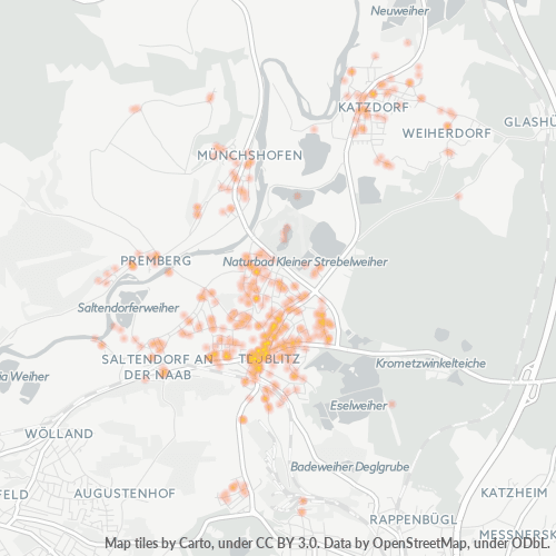 Heatmap für plz 93158