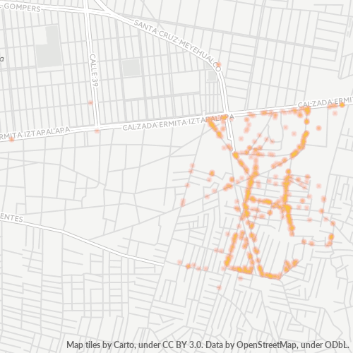 09730 Mapa de calor de densidad empresarial