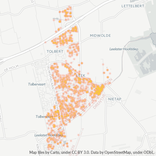 9351 Heatmap Bedrijfsdichtheid