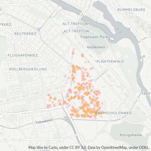 Heatmap für plz 12057