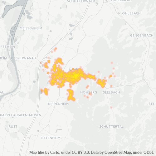 Heatmap für plz 77933