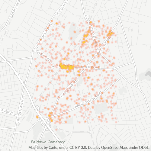 07452 Business Density Heatmap