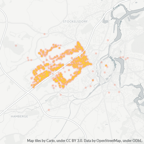 23556 Standortdichte-Heatmap