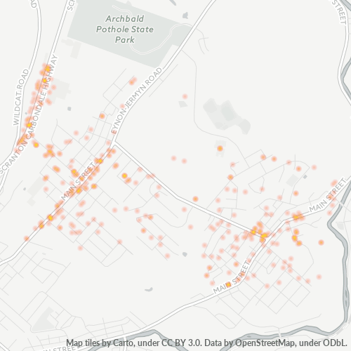 18403 Business Density Heatmap