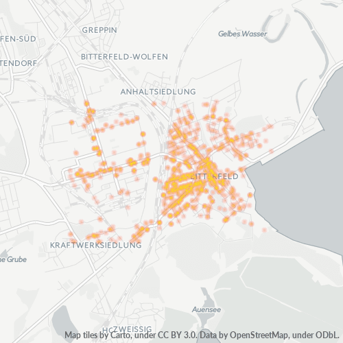 Heatmap für plz 06749