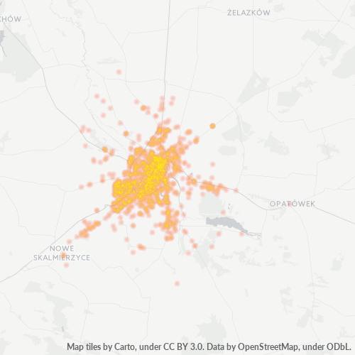62-800 Mapa intensywności działalności gospodarczej