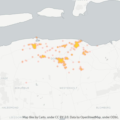 Heatmap für plz 26553