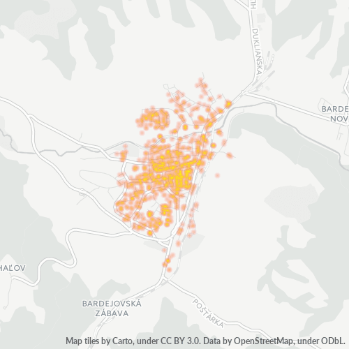 085 01 Teplotná mapa obchodnej hustoty