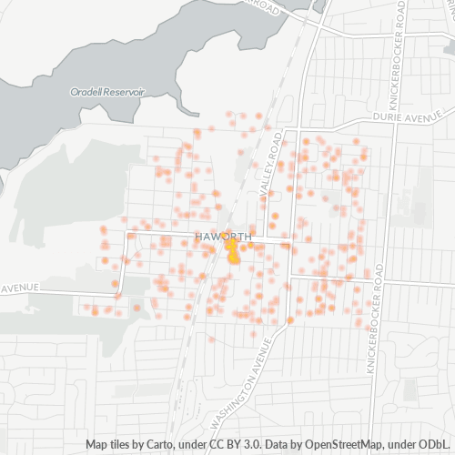 07641 Business Density Heatmap