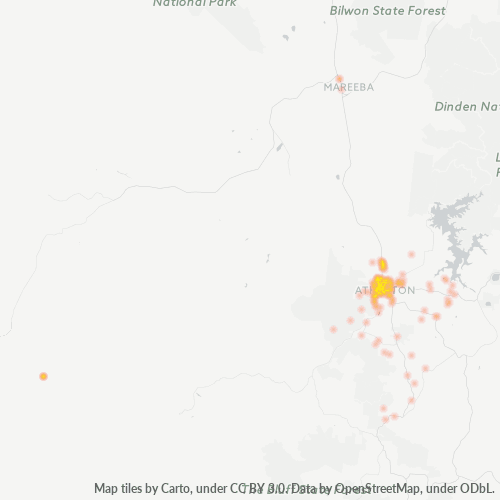 4883 Business Density Heatmap