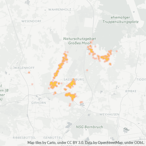 Heatmap für plz 38524
