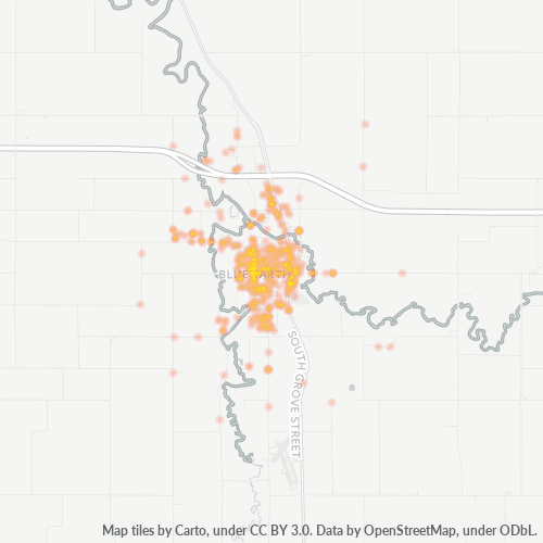 56013 Business Density Heatmap