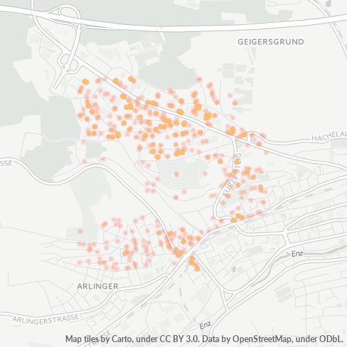 Heatmap für plz 75179
