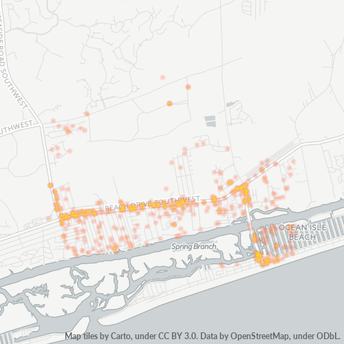 28469 Business Density Heatmap