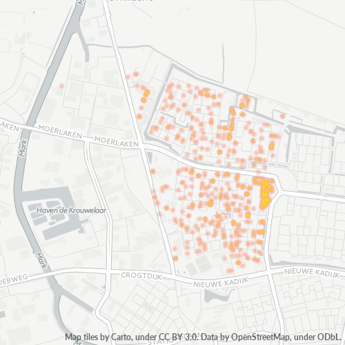 Heatmap voor postcode 4826