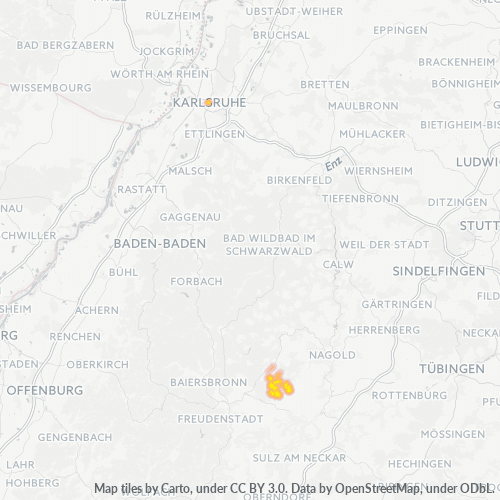 Heatmap für plz 72178