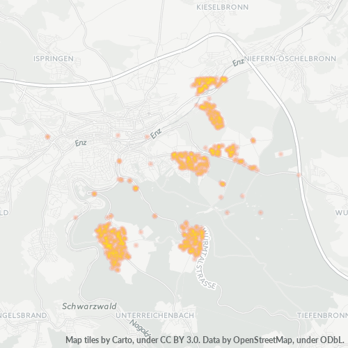 Heatmap für plz 75181